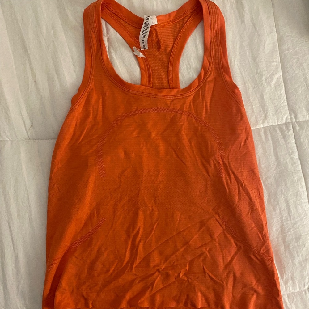 Lululemon Athletica Bright Orange Tank Top